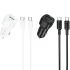 АЗП Borofone BZ34B Cloud PD20W+QC3.0 total 38W (1USB-A/1C) + кабель Type-C to Type-C фото 1 з 1