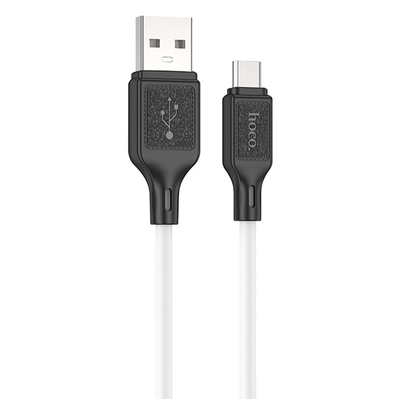 Дата кабель Hoco X90 Cool silicone USB to MicroUSB (1m) – White. Фото 1 з 5