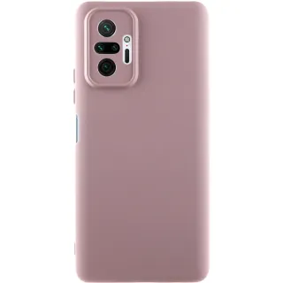 Чохол Silicone Cover Ummi Lakshmi Full Camera (AA) для Xiaomi Redmi Note 10 Pro Max — Рожевий / Pink Sand
