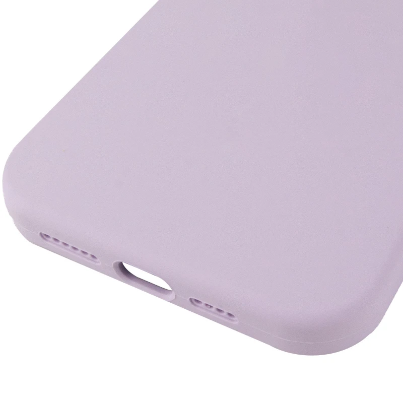 Чехол Silicone Case (AA) Logo with MagSafe для Apple iPhone 11 (6.1") – Сиреневый / Lilac. Фото 6 из 6