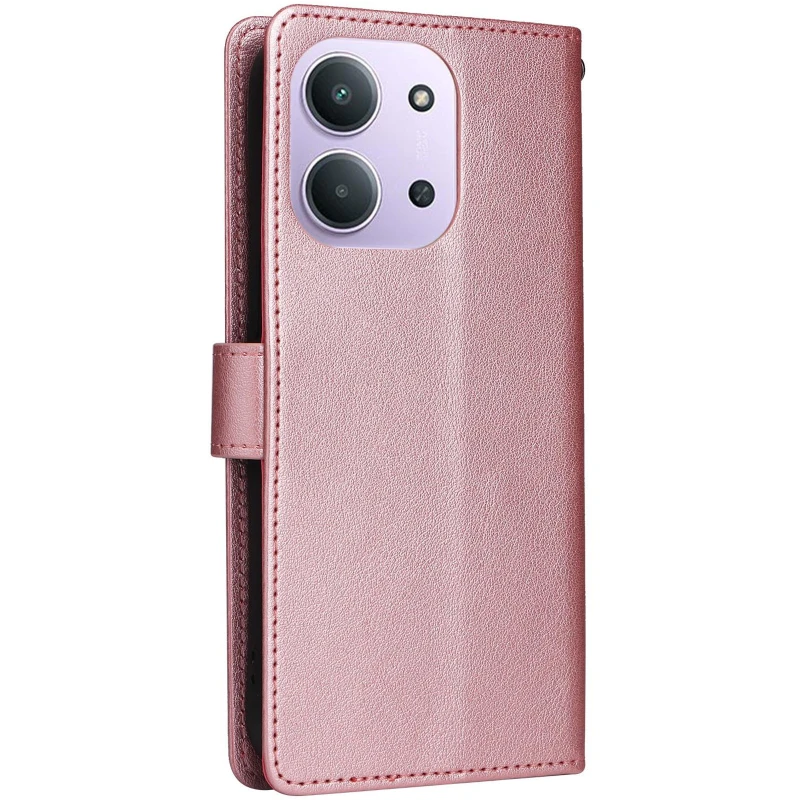 Шкіряний чохол-книжка Essential Case для Xiaomi Redmi 15C (EU) – Rose Gold. Фото 3 з 7