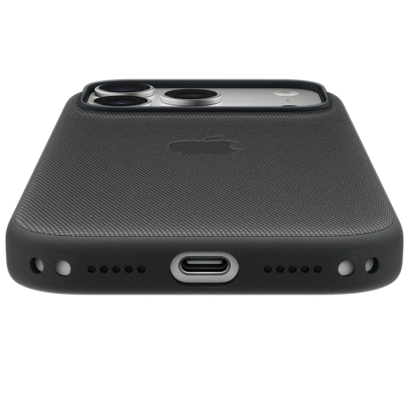 Чохол тканинний TechWoven (AAA) NEW with MagSafe and Animation для Apple iPhone 17 Pro Max (6.9") – Black. Фото 3 з 3