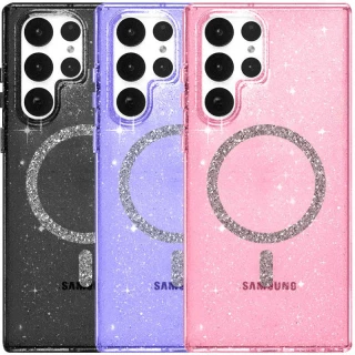 Чохол з блискітками та MagFit на Samsung Galaxy S24 Ultra