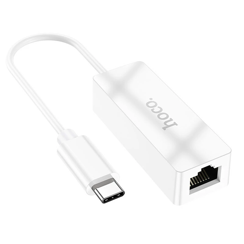 

Переходник Hoco UA22 Acquire Type-C ethernet adapter (100 Mbps) (White)