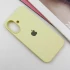 Чохол Silicone Case з закритим низом на Apple iPhone 16 – Жовтий / Mellow Yellow. Фото 2 з 8