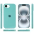 Чехол Silicone Case с закрытым низом для Apple iPhone 17e (6.1") – Бирюзовый / Marine Green. Фото 3 из 4