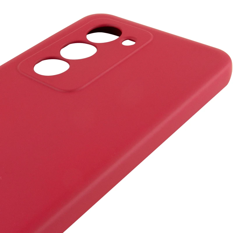 Кольоровий силіконовий чохол GETMAN із закритою камерою для Xiaomi Redmi 15 4G (Global) / 5G – Червоний / Dark Red. Фото 5 з 6