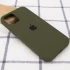 Чохол Silicone Case з закритим низом на Apple iPhone 16 Pro – Зелений / Dark Olive. Фото 6 з 11