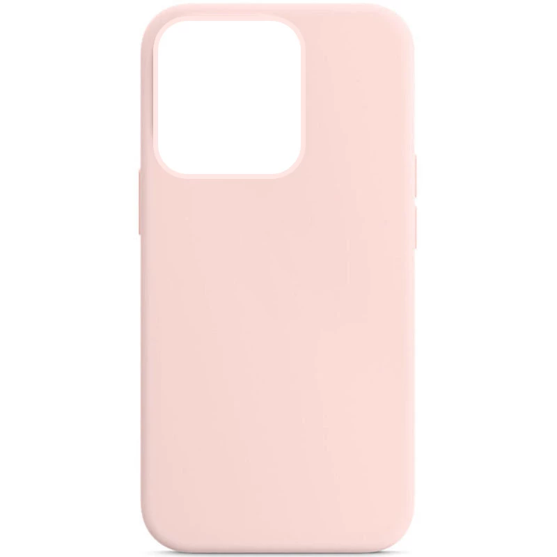 

Чехол с зарытым низом Silicone Case для Apple iPhone 14 Pro (6.1") (Розовый / Chalk Pink), Рожевий / chalk pink