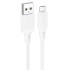 Дата кабель Borofone BX115 Lotto USB to MicroUSB 2.4A (1m) – White. Фото 1 з 2