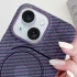 Карбоновий техно чохол з MagSafe на Apple iPhone 14 (6.1") – Purple. Фото 4 з 4