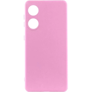 Чехол Silicone Case Lakshmi с закрытой камерой для Oppo A58 4G — Розовый / Pink