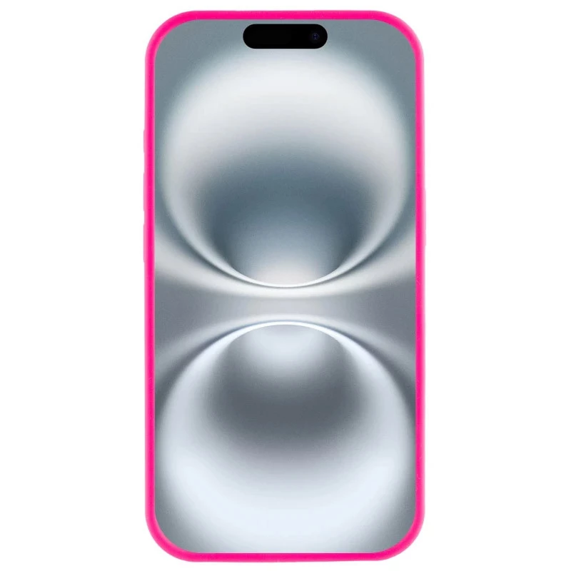 Чехол Silicone Case с закрытым низом для Apple iPhone 17e (6.1") – Розовый / Barbie pink. Фото 5 из 6
