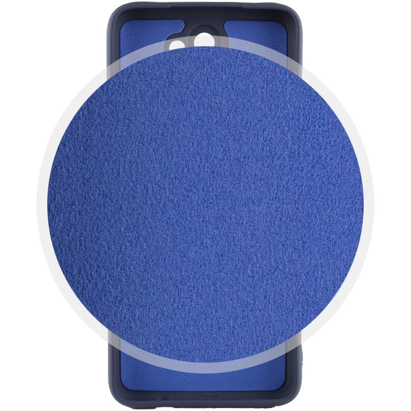 Кольоровий силіконовий чохол GETMAN із закритою камерою для Xiaomi Redmi 9 – Синій / Midnight Blue. Фото 3 з 4