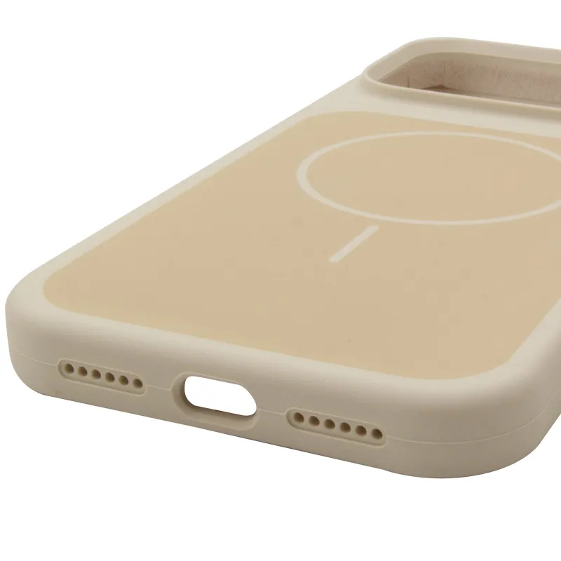 Чохол Silk Duo Color (AA) NO LOGO with Magnetic Fit для Apple iPhone 18 Pro Max – Antigue White. Фото 5 з 5