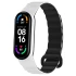 Ремінець Dual-color Magnetic для Xiaomi Mi Band 7/6/5/4/3 – White / Black. Фото 1 з 4