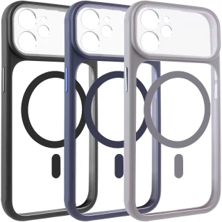 Чехол TPU+PC GETMAN Moon Clear with MagSafe для Apple iPhone 12 (6.1")