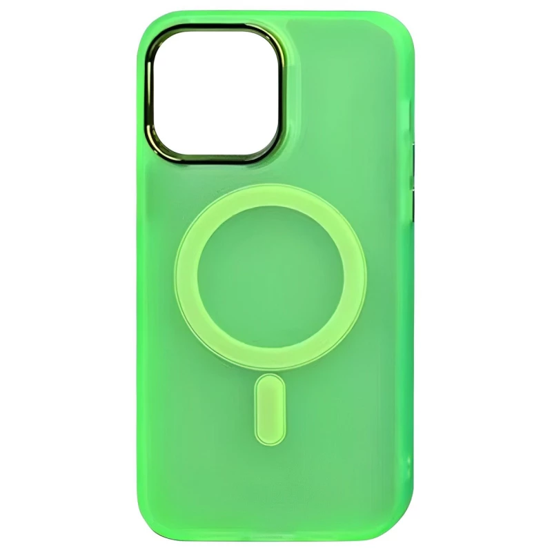 

Кольоровий TPU+PC з MagSafe на Apple iPhone 12 (6.1") (Neon Green)