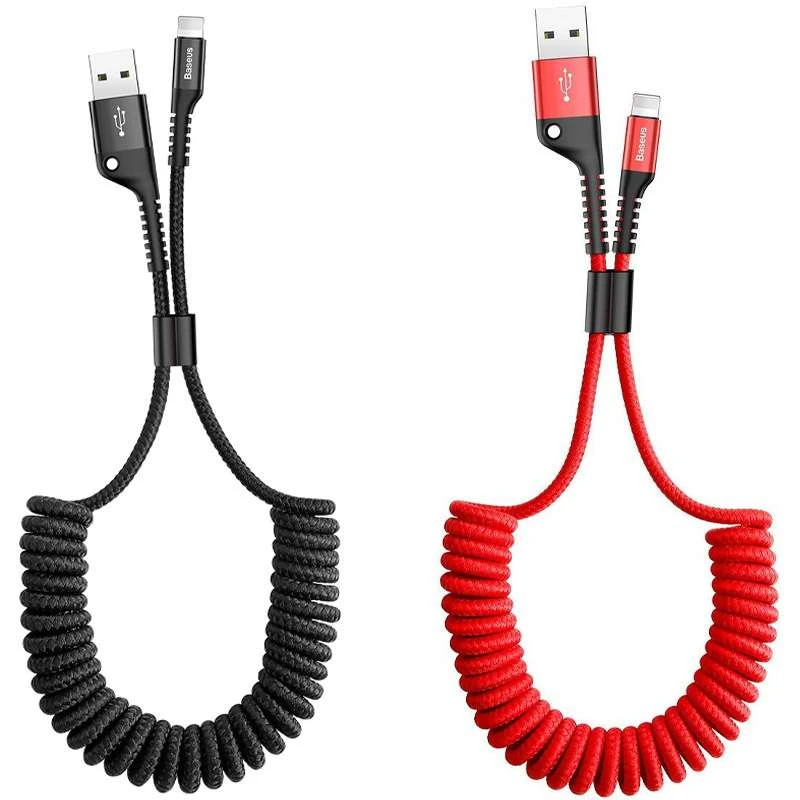 

Дата кабель Baseus Fish Eye Spring Data Lightning Cable 2A (1m)