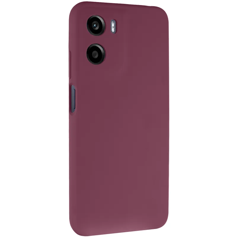 Чохол Silicone Case Lakshmi Premium із закритою камерою для Motorola Moto G05 – Бордовий / Plum. Фото 1 з 6