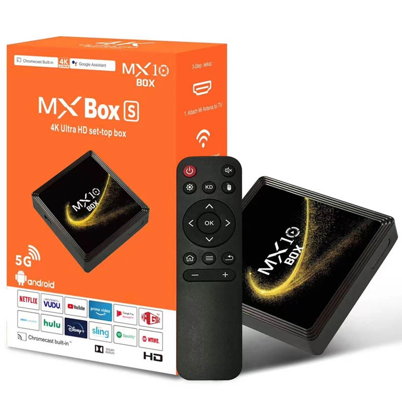 

Smart Android TV Box MX10s (Black)