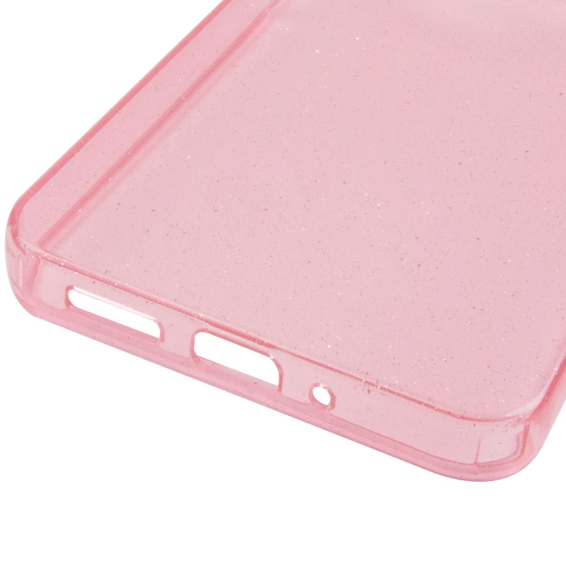 Блискучий силіконовий чохол на Xiaomi Redmi 14C / Poco C75 – Pink. Фото 9 з 9