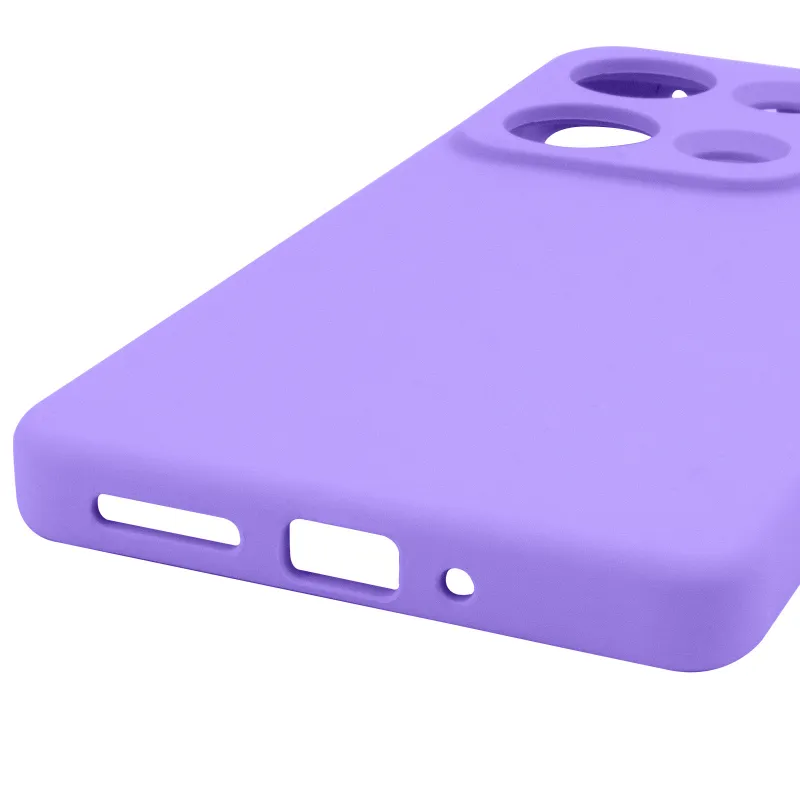 Чохол Silicone Case Lakshmi Premium із закритою камерою для Xiaomi Redmi Note 14S – Бузковий / Dasheen. Фото 10 з 10