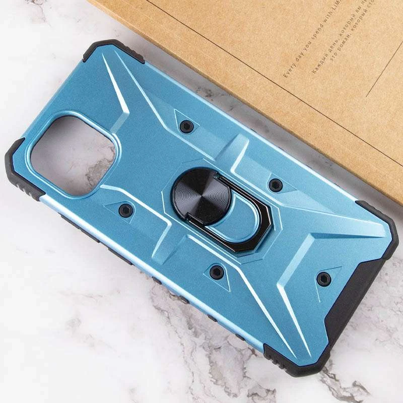 Ударостойкий чехол Pathfinder с кольцом для Xiaomi Redmi A1 / A2 – Голубой / Light Blue. Фото 5 из 5