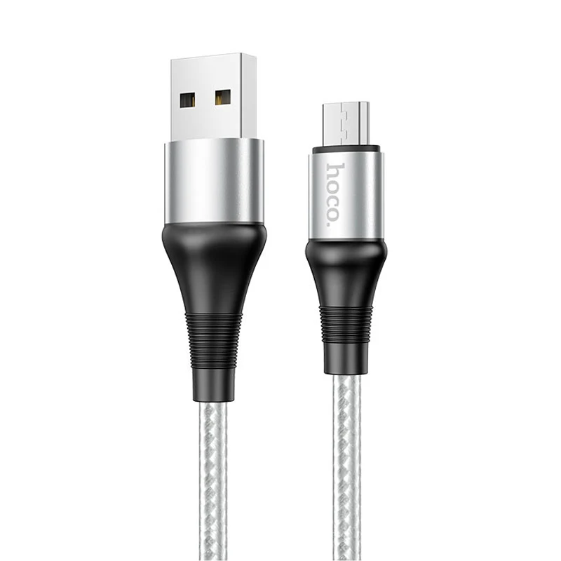 

Дата кабель Hoco X50 "Excellent" USB to MicroUSB (1m) (Серый), Сірий