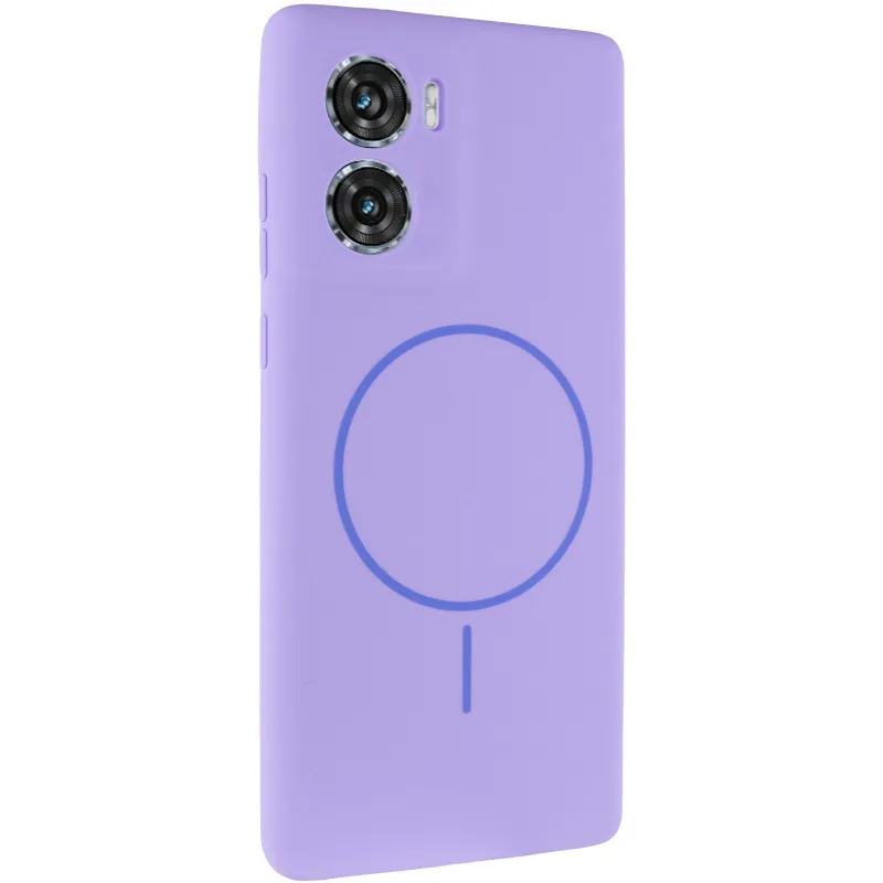 Чохол Silicone Cover Lakshmi Full Camera (AA) with Magnetic Fit для Motorola Moto G06 – Бузковий / Dasheen. Фото 1 з 5