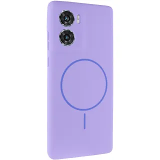 Чохол Silicone Cover Lakshmi Full Camera (AA) with Magnetic Fit для Motorola Moto G06 — Бузковий / Dasheen