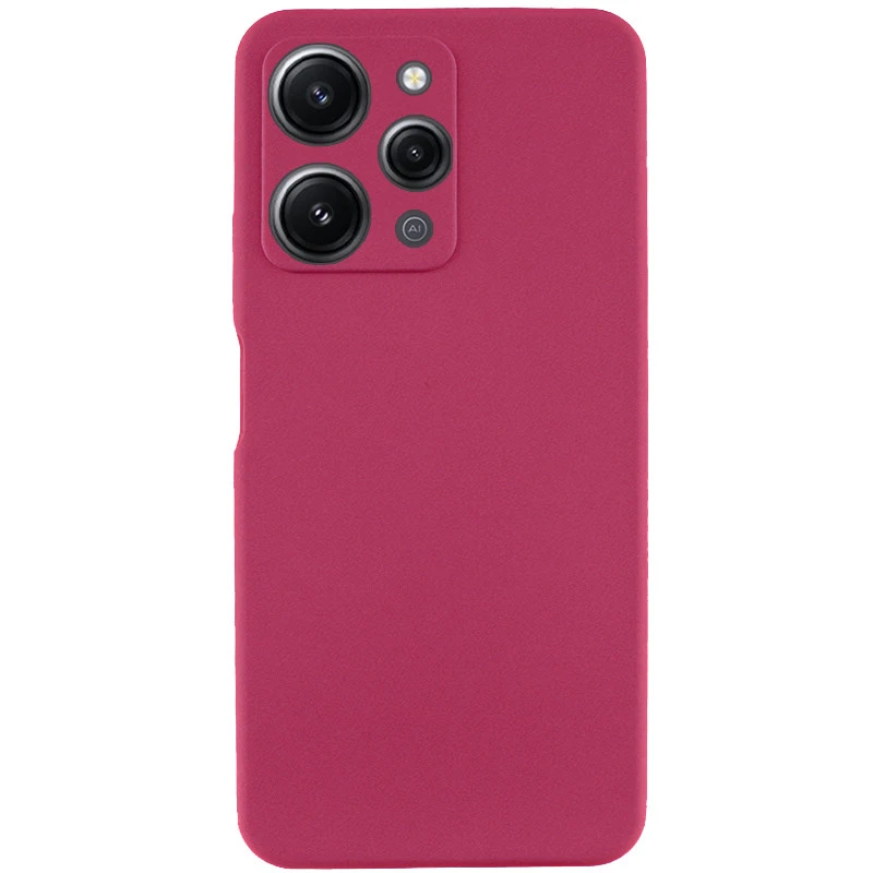 Чохол Silicone Case Lakshmi Premium із закритою камерою для Xiaomi Redmi 12 – Бордовий / Plum. Фото 2 з 5