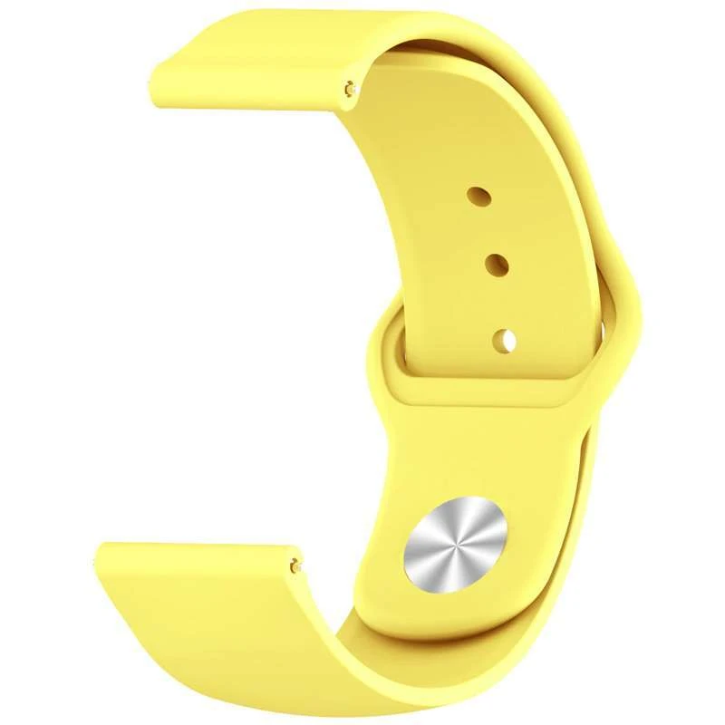 

Силиконовый ремешок Sport для Xiaomi Amazfit/Samsung 20 mm (Желтый / Neon Yellow), Жовтий / neon yellow