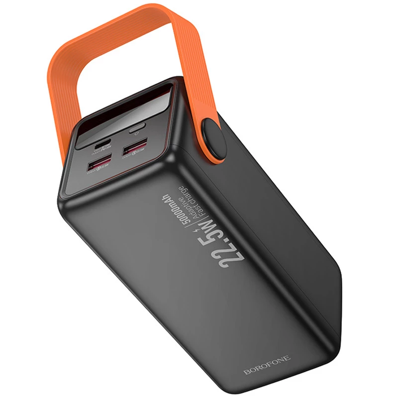 Портативное ЗУ Power Bank BOROFONE BJ66A Magnifico 22.5W+PD20W 50000 mAh – Black. Фото 7 из 8