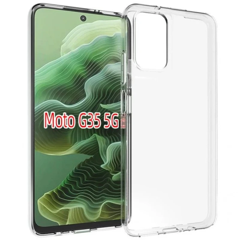 Ультратонкий силіконовий чохол 1мм на Motorola Moto G35 фото 1 з 1