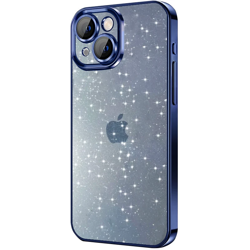 TPU+PC чохол з блискітками на Apple iPhone 14 (6.1") – Dark Blue. Фото 1 з 9