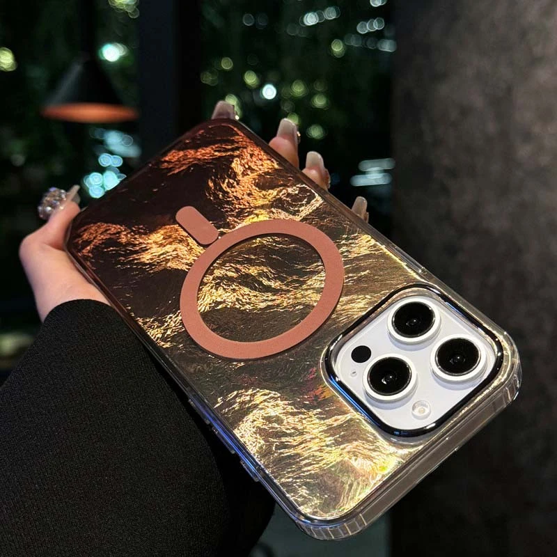 Силіконовий чохол Shiny Mountain (MagFit) для Apple iPhone 17 Pro Max (6.9") – Chocolate. Фото 6 з 8