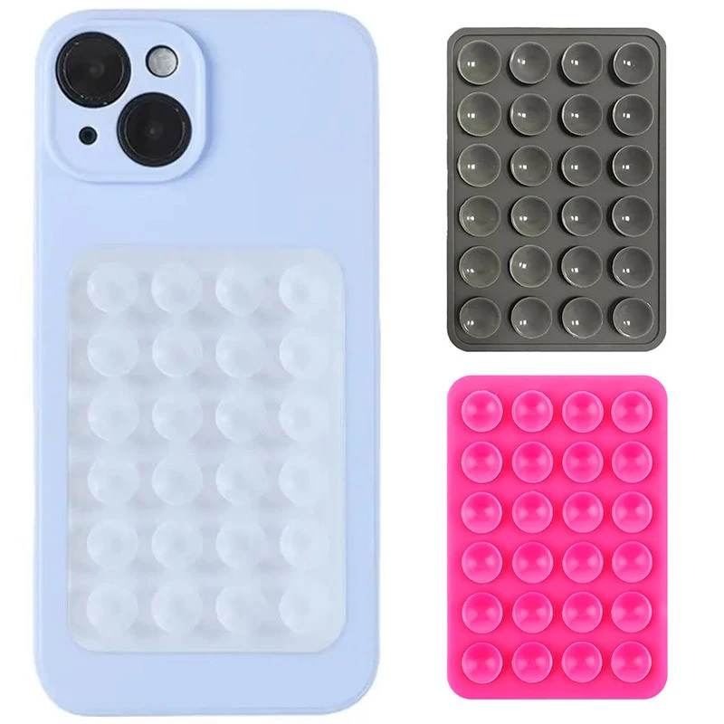 Тримач-присоска для телефону Double Side Silicone 80*55мм фото 1 з 1