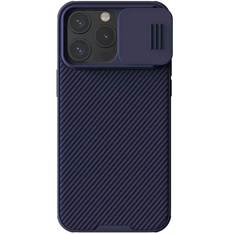 

Карбоновая накладка Nillkin Pro со шторкой для камеры для Apple iPhone 15 Pro (6.1") (Deep Blue)