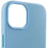 Кожаный чехол Leather Case с MagSafe для Apple iPhone 14 (6.1") – Blue. Фото 5 из 9