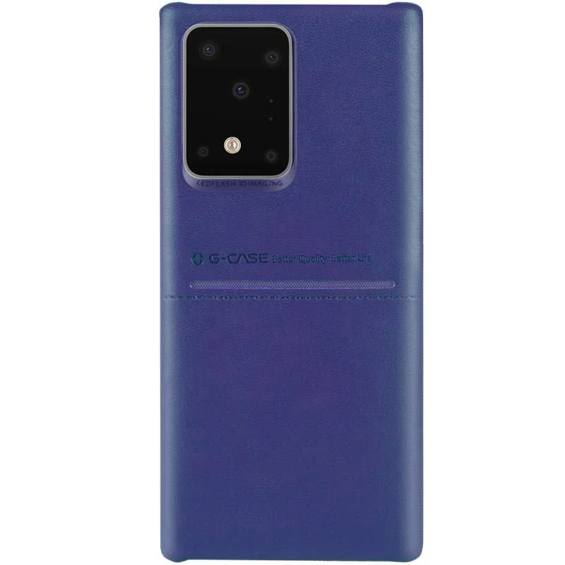 

Шкіряна накладка G-Case Cardcool Series на Samsung Galaxy S20 Ultra (Синій)