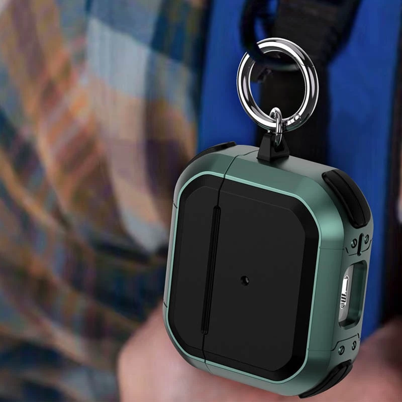 Футляр протиударний Black ed. для навушників Airpods 3 – Apple Green. Фото 3 з 6