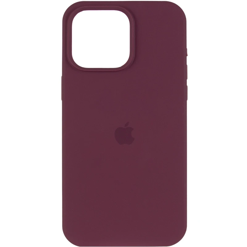 Чохол Silicone Case (AA) Logo with MagSafe для Apple iPhone 11 Pro Max (6.5") – Бордовий / Plum. Фото 3 з 6