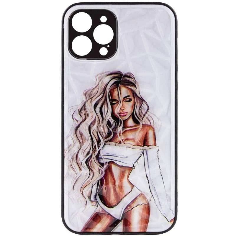 

Скляний чохол Prisma Ladies з захистом камери на Apple iPhone 12 Pro (6.1") (White)