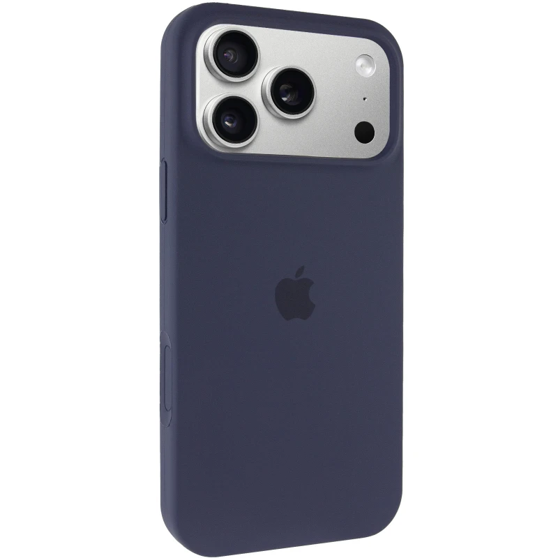 Чохол Silicone Case з закритим низом на Apple iPhone 17 Pro Max (6.9") – Темно-синій / Midnight blue. Фото 2 з 6