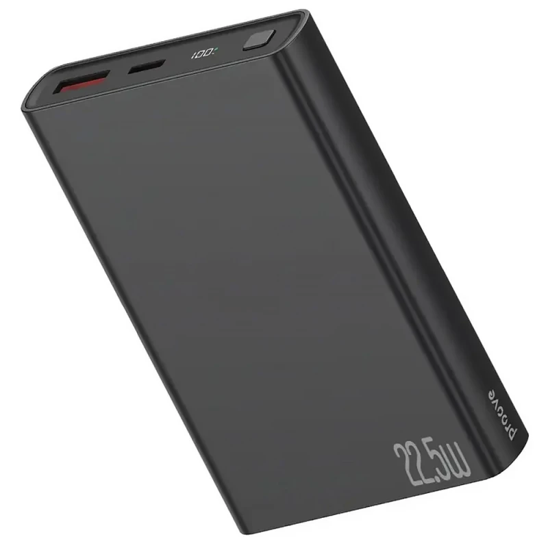 Портативний ЗП Proove Hyper Flux Plus 22.5W 10000 mAh – Black. Фото 2 з 3