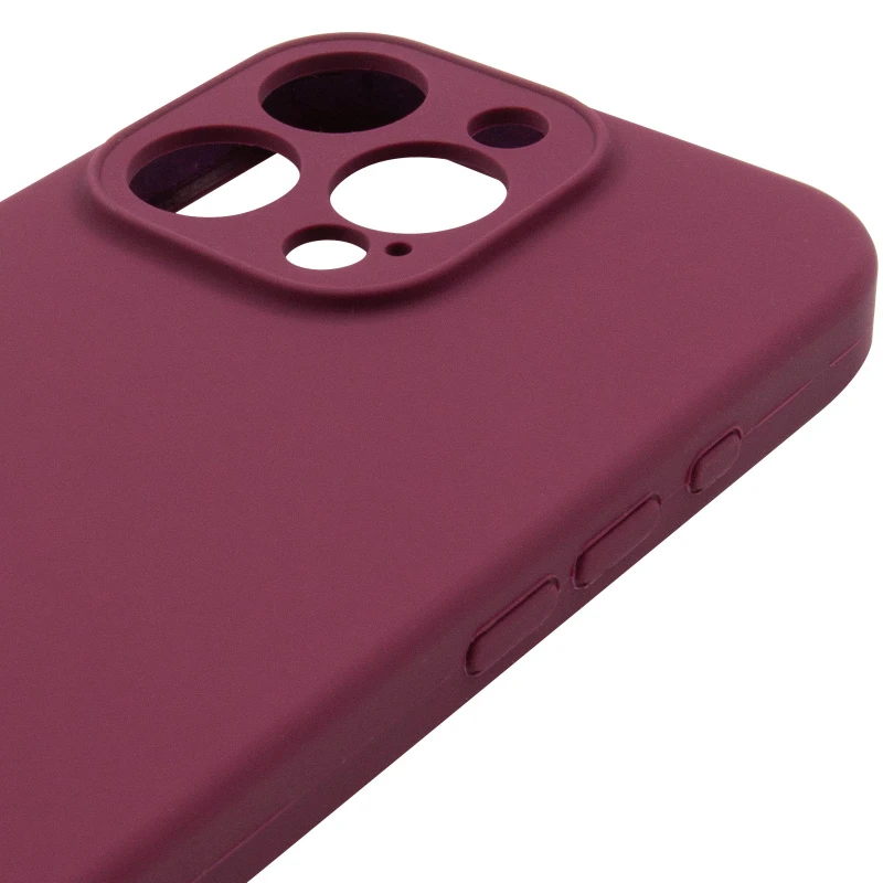 Чохол Silk Full Camera Protective (AA) NO LOGO для Apple iPhone 16 Pro – Бордовий / Plum. Фото 6 з 7
