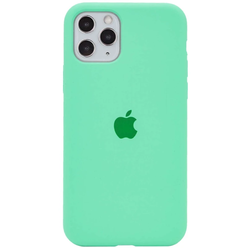 

Чехол Silicone Case с закрытым низом для Apple iPhone 11 Pro (5.8") (Зеленый / Spearmint), Зелений / spearmint