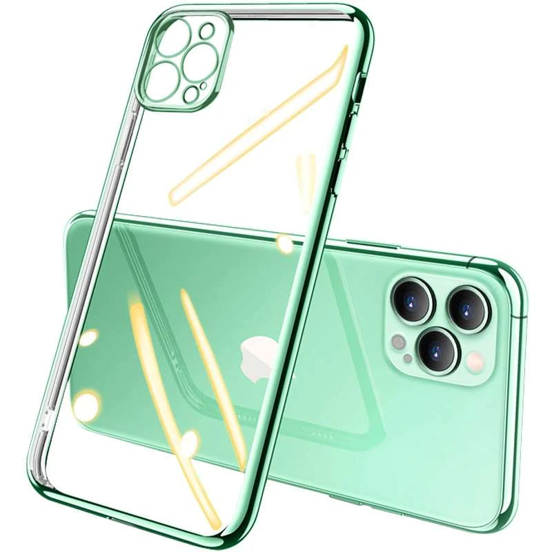 

Силіконовий чохол з глянсовою окантовкою та захистом камери на Apple iPhone 11 Pro (5.8") (Зелений)