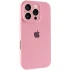 Чохол Silicone Case з захистом камери на Apple iPhone 16 Pro – Рожевий / Light pink. Фото 2 з 6